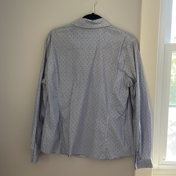 Gerry Webber button down blue stripe and polka dot shirt size Xl - Picture 4 of 4